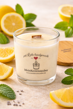 Duftkerze  Zitronen Mittel (140g) ätherisches Öl - MeinKerzenzauber